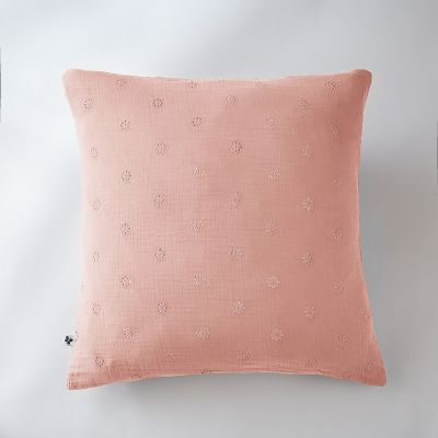 Taie D'oreiller GAIA BOHO ROSE PECHE - L'EFFET PAPILLON