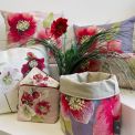 Coussin Garni FLEURS HELLEBORE BLANC 6113