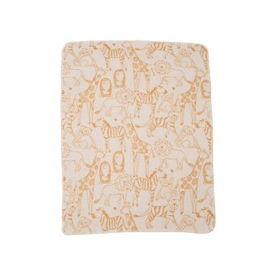 Plaid JUWEL ANIMAUX JAUNE - DAVID FUSSENEGGER - 