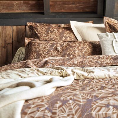 Drap Plat AUTOMNE CHATAIGNE - BLANC DES VOSGES - 