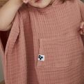 Poncho Enfant GAIA ROSE PECHE - L'EFFET PAPILLON