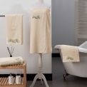 Drap de douche NOA GINKGO BLANC CASSE - SENSEI