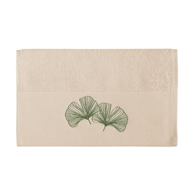 Serviette invité NOA GINKGO BLANC CASSE - SENSEI