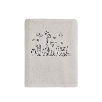 Drap de douche BABY JUNGLE ECRU - SENSEI