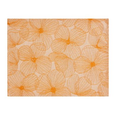 Set De Table Enduit A LA CARTE FLEURS PAPILLONS - LE JACQUARD FRANÇAIS - 
