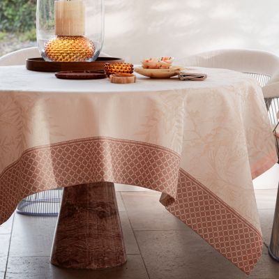 Nappe Carrée JARDIN D'EDEN CHAIR - LE JACQUARD FRANÇAIS