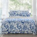 Housse De Couette JARDIN D'EDEN INDIGO - LE JACQUARD FRANÇAIS