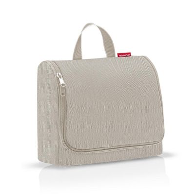 Trousse De Toilette XL HERRINGBONE SAND - REISENTHEL