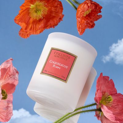 Bougie Parfumée 180g COQUELICOT - COLLINES DE PROVENCE