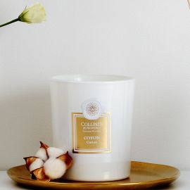 Bougie Parfumée 360g COTON - COLLINES DE PROVENCE