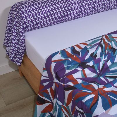 Drap Plat EQUINOXE VIOLINE - BLANC DES VOSGES - 