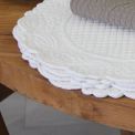 Set De Table ROND MORPHEE BLANC - SUD ETOFFE