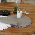 Set De Table ROND MORPHEE TAUPE - SUD ETOFFE