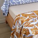 Drap Plat BOTANICO OCRE - BLANC DES VOSGES