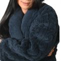 Robe De Chambre Polaire WARM WOOL BLEU - SENSEI