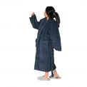 Robe De Chambre Polaire WARM WOOL BLEU - SENSEI