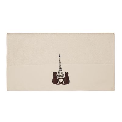 Serviette De Toilette PARIS MON CHAMOUR ECRU - SENSEI