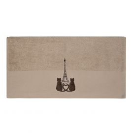 Serviette De Toilette PARIS MON CHAMOUR SABLE - SENSEI