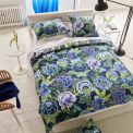 Housse de couette ROSE DE DAMAS INDIGO - DESIGNERS GUILD