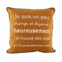 Coussin Garni MESSAGE AMITIE INCA GOLD - SUD ETOFFE