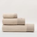 Serviette invité LEAF BEIGE - LASA HOME